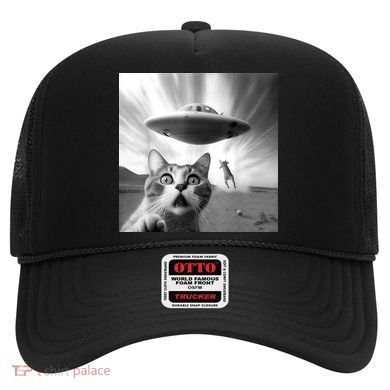 Alien UFO Funny Cat Selfie Hat