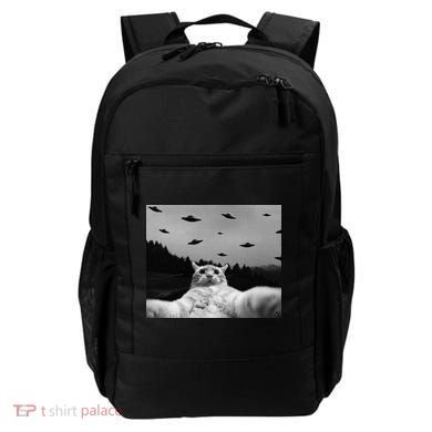 Alien UFO Funny Cat Backpack