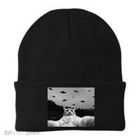 Alien UFO Funny Cat Beanie thumb 0