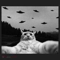 Alien UFO Funny Cat Beanie thumb 2