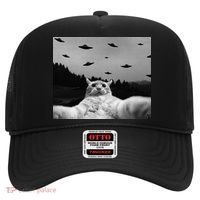 Alien UFO Funny Cat Hat thumb 0