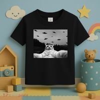 Alien UFO Funny Cat Toddler T-Shirt thumb 3