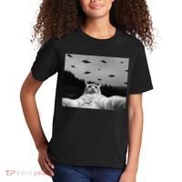 Alien UFO Funny Cat Kids T-Shirt thumb 2