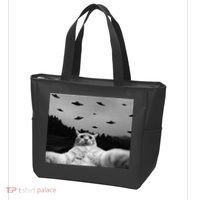 Alien UFO Funny Cat Tote Bag thumb 3