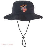 America USA Flag Eagle Fireworks Bucket Hat thumb 0