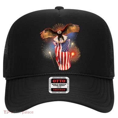 America USA Flag Eagle Fireworks Hat