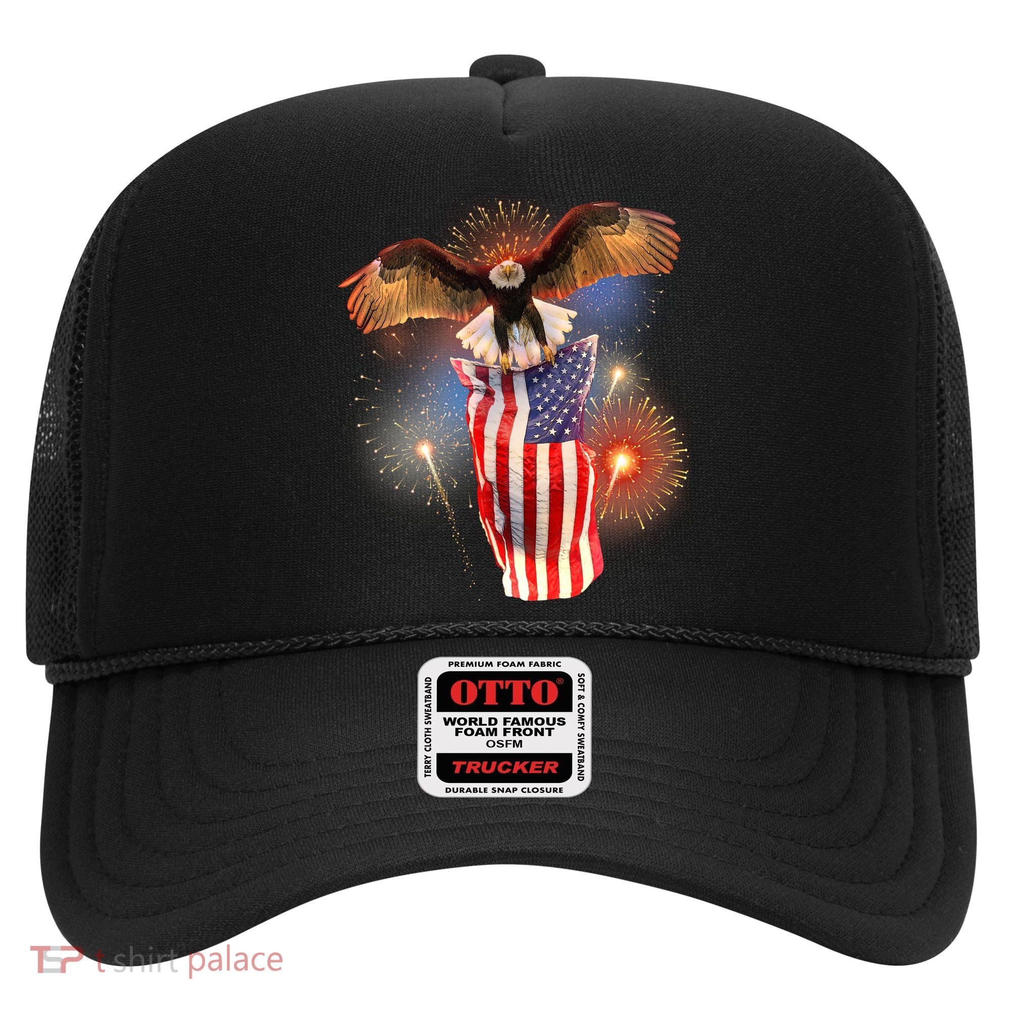 America USA Flag Eagle Fireworks Hat