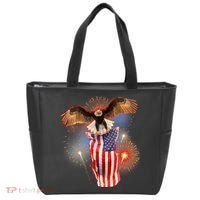 America USA Flag Eagle Fireworks Tote Bag thumb 0