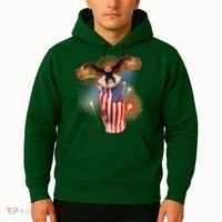America USA Flag Eagle Fireworks Hoodie thumb 2