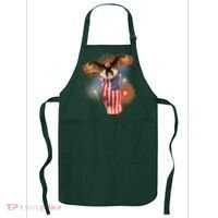 America USA Flag Eagle Fireworks Apron thumb 0