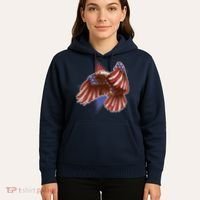 American USA Flag Patriotic Bald Eagle Hoodie thumb 5