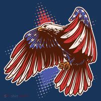 American USA Flag Patriotic Bald Eagle Sweatshirt thumb 3