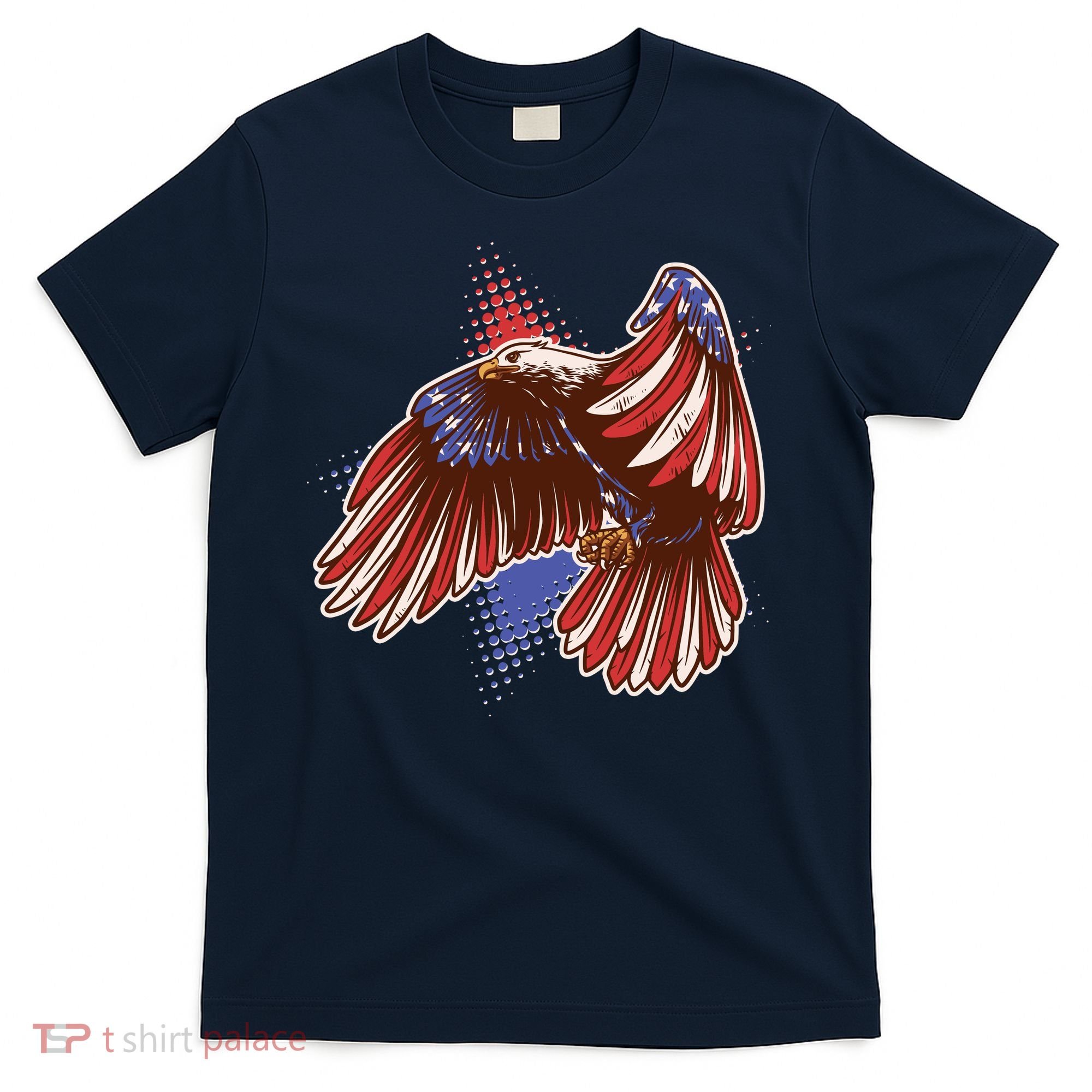 American USA Flag Patriotic Bald Eagle T-Shirt
