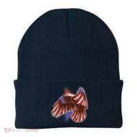 American USA Flag Patriotic Bald Eagle Beanie thumb 0
