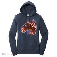 American USA Flag Patriotic Bald Eagle Women's Hoodie thumb 0