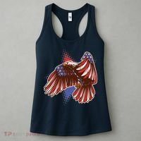American USA Flag Patriotic Bald Eagle Women's Tank Top thumb 3