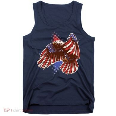 American USA Flag Patriotic Bald Eagle Tank Top