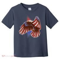 American USA Flag Patriotic Bald Eagle Toddler T-Shirt thumb 0