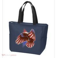 American USA Flag Patriotic Bald Eagle Tote Bag thumb 3
