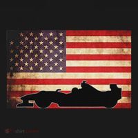 American Usa Flag Indy Car Fan Lover Racecar Formula Gift Women's Hoodie thumb 2