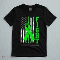 American US Flag Fight Traumatic Brain Injury Awareness T-Shirt thumb 5