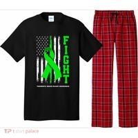 American US Flag Fight Traumatic Brain Injury Awareness Pajama Set thumb 0