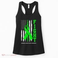 American US Flag Fight Traumatic Brain Injury Awareness Women's Tank Top thumb 0