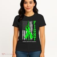 American US Flag Fight Traumatic Brain Injury Awareness Women's T-Shirt thumb 4