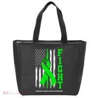American US Flag Fight Traumatic Brain Injury Awareness Tote Bag thumb 0