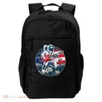 American USA Flag Rocking Space Astronaut Backpack thumb 0