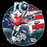 American USA Flag Rocking Space Astronaut Coffee Mug thumb 5