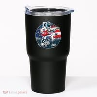American USA Flag Rocking Space Astronaut Tumbler thumb 0
