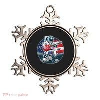 American USA Flag Rocking Space Astronaut Ornament thumb 0
