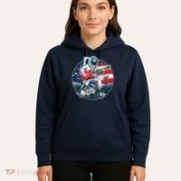 American USA Flag Rocking Space Astronaut Hoodie thumb 5