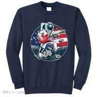 American USA Flag Rocking Space Astronaut Sweatshirt thumb 0