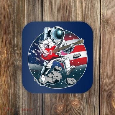 American USA Flag Rocking Space Astronaut Coaster