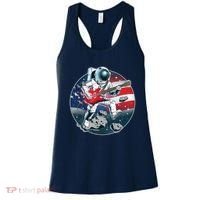 American USA Flag Rocking Space Astronaut Women's Tank Top thumb 0