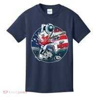 American USA Flag Rocking Space Astronaut Kids T-Shirt thumb 0
