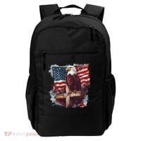 American USA Flag Christian Cross Eagle Backpack thumb 0