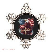 American USA Flag Christian Cross Eagle Ornament thumb 0