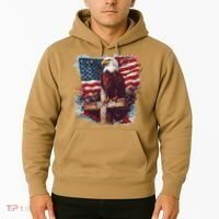 American USA Flag Christian Cross Eagle Hoodie thumb 2