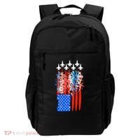 American Usa Flag Fireworks Fighter Jets Backpack thumb 0