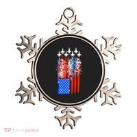 American Usa Flag Fireworks Fighter Jets Ornament thumb 0