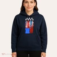 American Usa Flag Fireworks Fighter Jets Hoodie thumb 5
