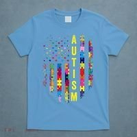 Autism USA Flag Autistic Awareness Pride Month T-Shirt thumb 4