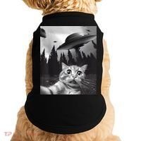 Alien UFO Funny Cat Selfie Doggie Tank thumb 0