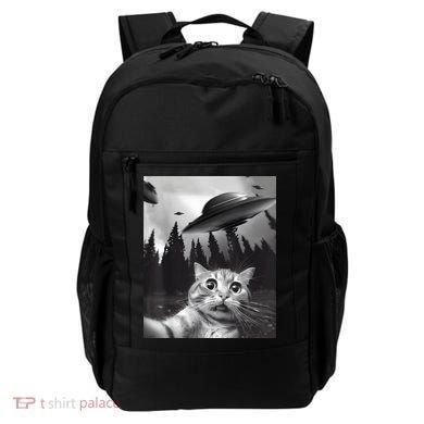 Alien UFO Funny Cat Selfie Backpack