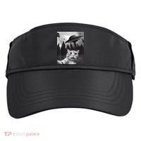 Alien UFO Funny Cat Selfie Adult Drive Performance Visor thumb 0