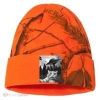 Alien UFO Funny Cat Selfie Kati Licensed 12" Camo Cuffed Beanie thumb 0