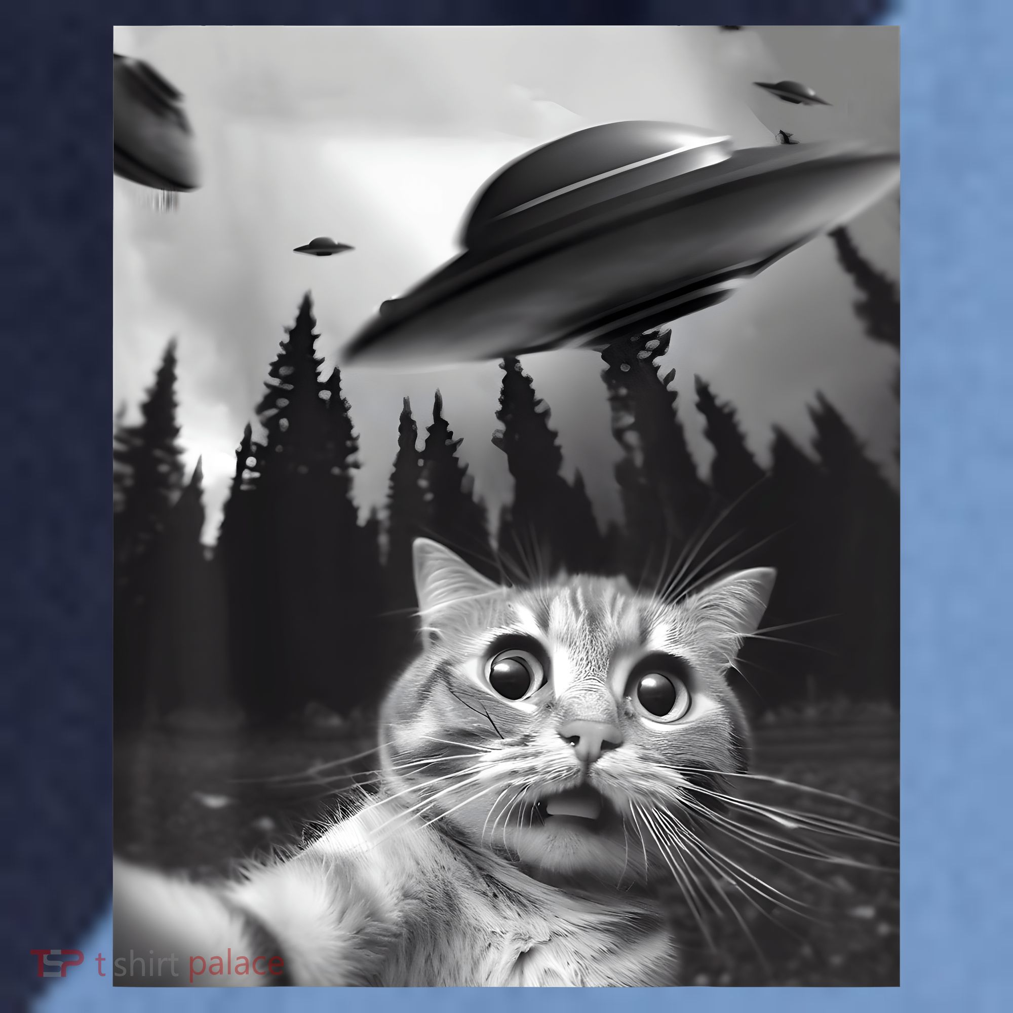 Alien UFO Funny Cat Selfie Raglan Baseball Sleeve Shirt